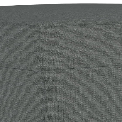 Křeslo S Podnožkou Tmavě Šedé 60 Cm Textil
