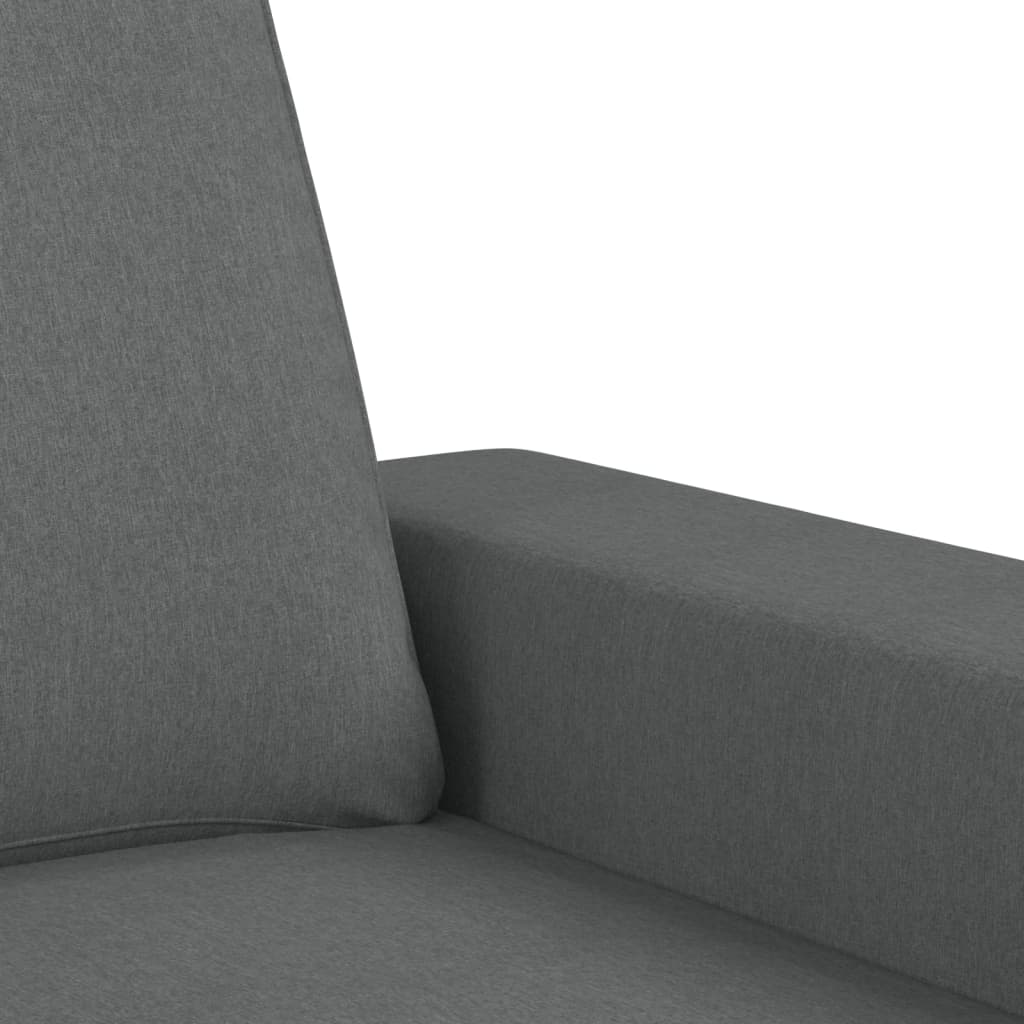 Křeslo S Podnožkou Tmavě Šedé 60 Cm Textil