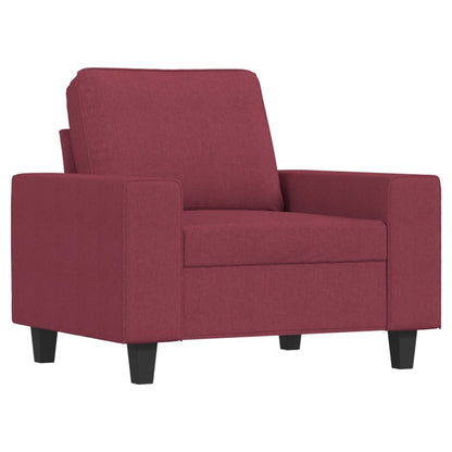 Křeslo S Podnožkou Vínové 60 Cm Textil