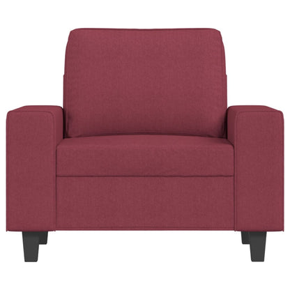 Křeslo S Podnožkou Vínové 60 Cm Textil