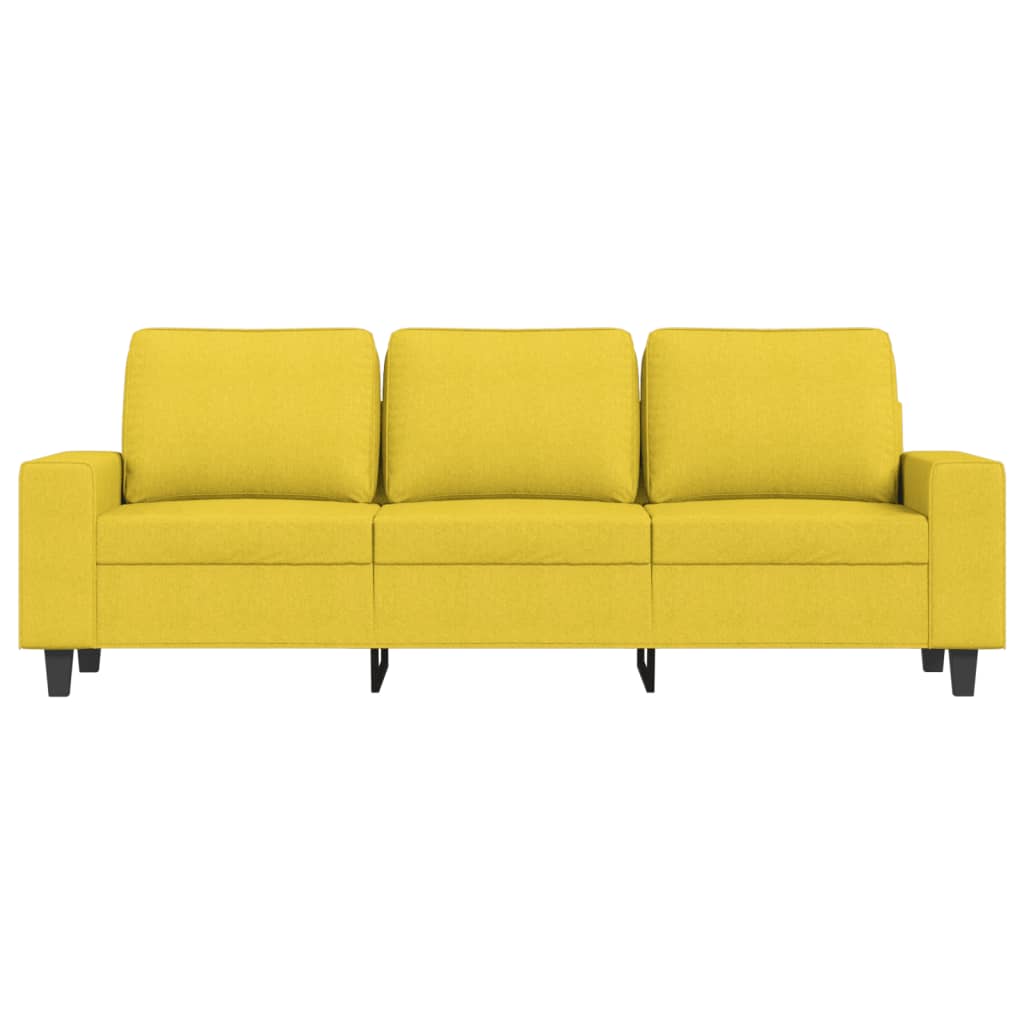 3Místná Pohovka S Podnožkou 180 Cm Textil
