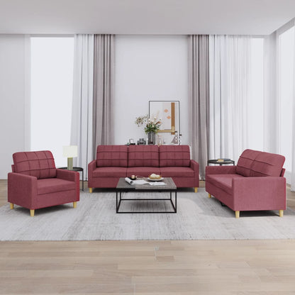 4Dílná Sedací Souprava S Polštáři Textil