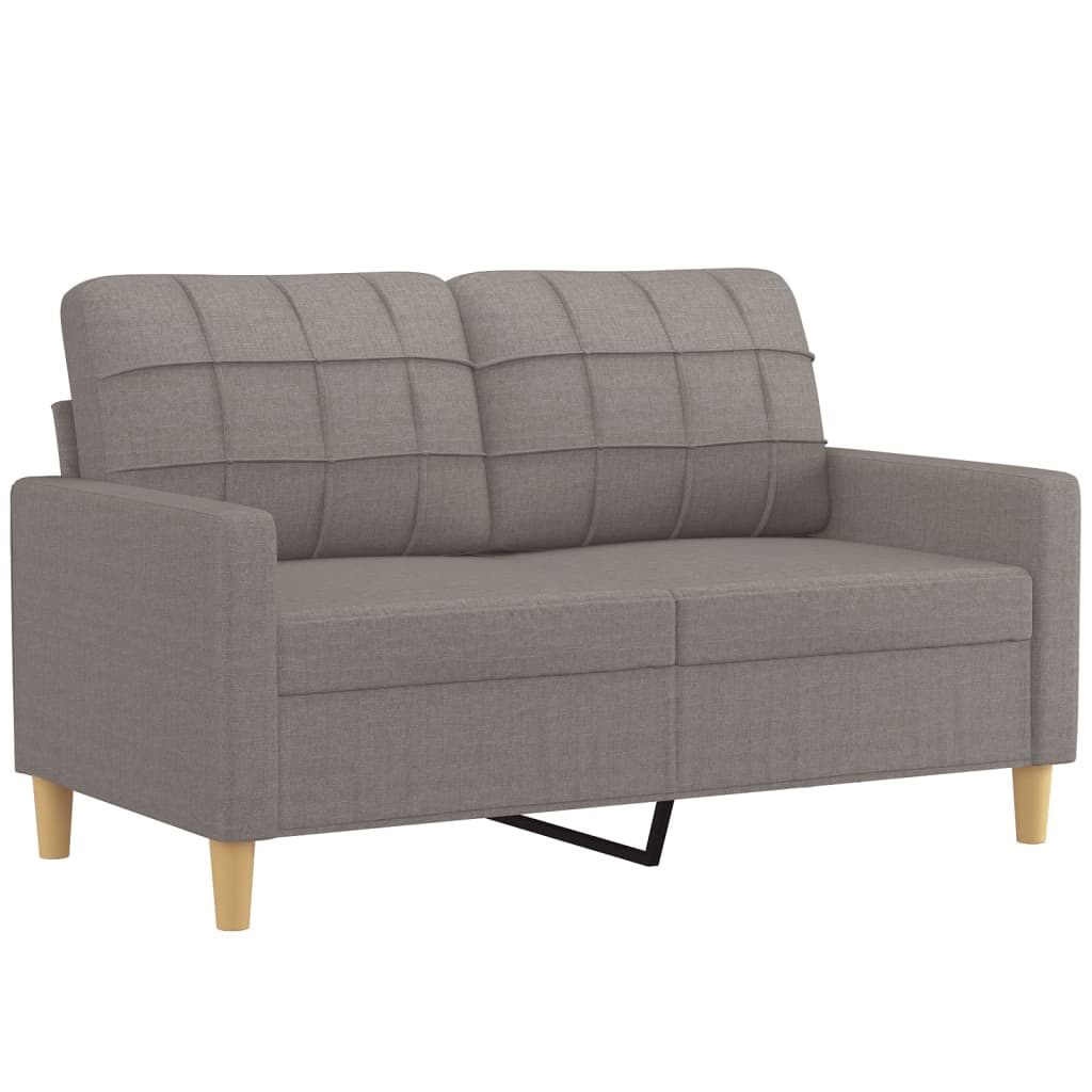 4Dílná Sedací Souprava S Polštáři Taupe Textil