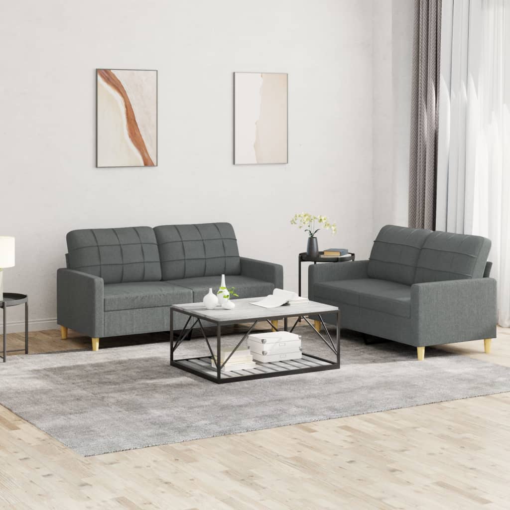 3Dílná Sedací Souprava S Polštáři Textil