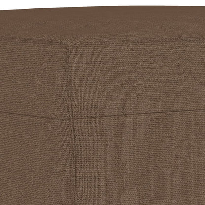3Dílná Sedací Souprava S Poduškami Hnědá Textil