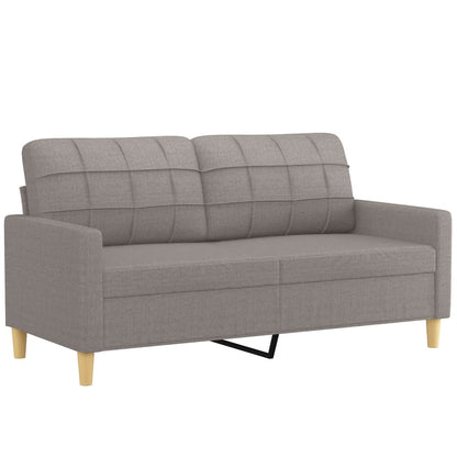 2Dílná Sedací Souprava S Polštáři Taupe Textil