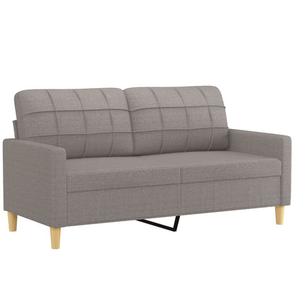 3Dílná Sedací Souprava S Polštáři Taupe Textil