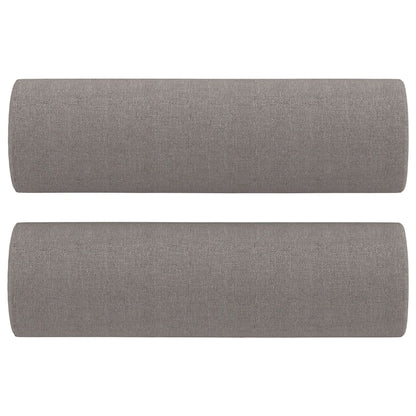 3Dílná Sedací Souprava S Polštáři Taupe Textil