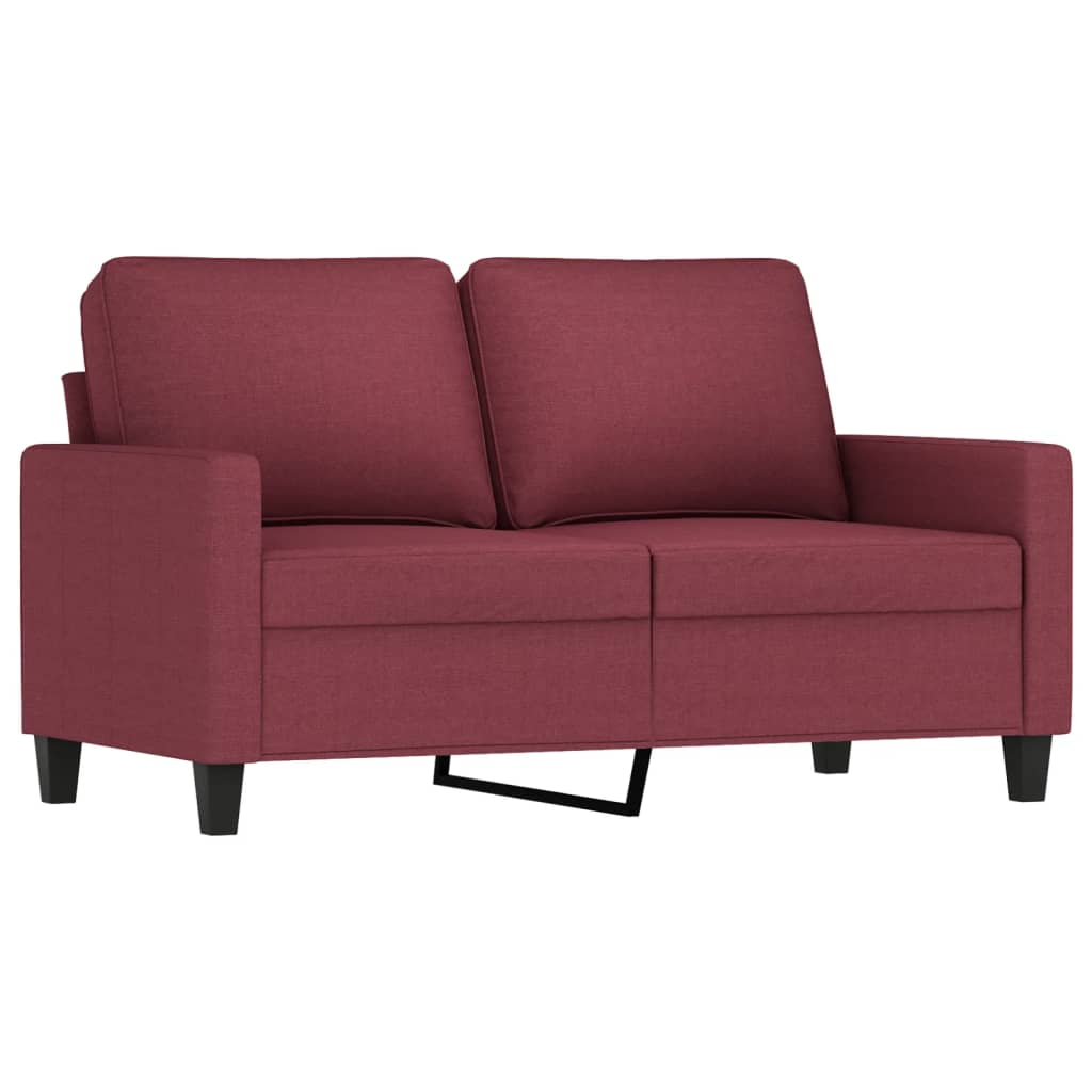 3Dílná Sedací Souprava Vínová Textil