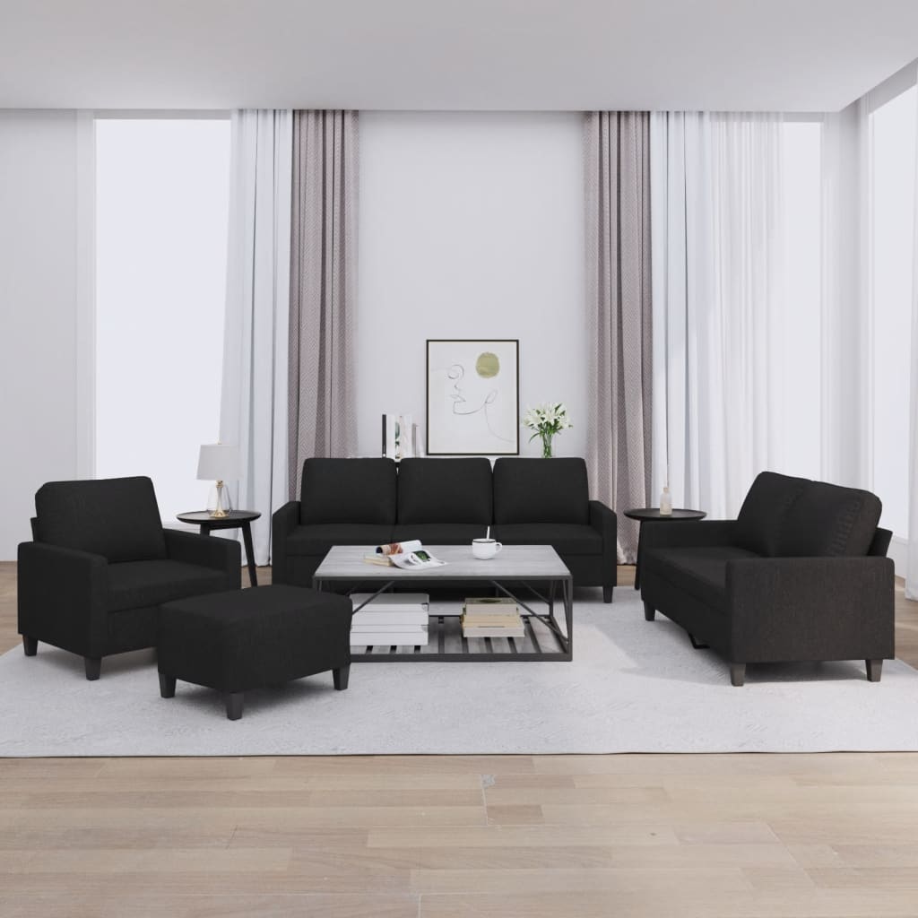 3Dílná Sedací Souprava Vínová Textil