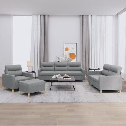 4Dílná Sedací Souprava S Polštáři Textil