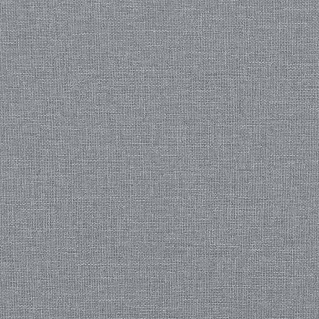 2Dílná Sedací Souprava S Poduškami Světle Šedá Textil