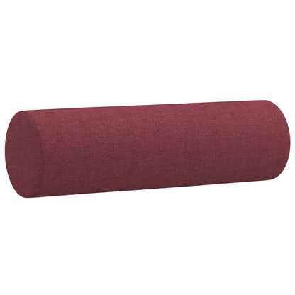 2Dílná Sedací Souprava S Polštáři Vínová Textil