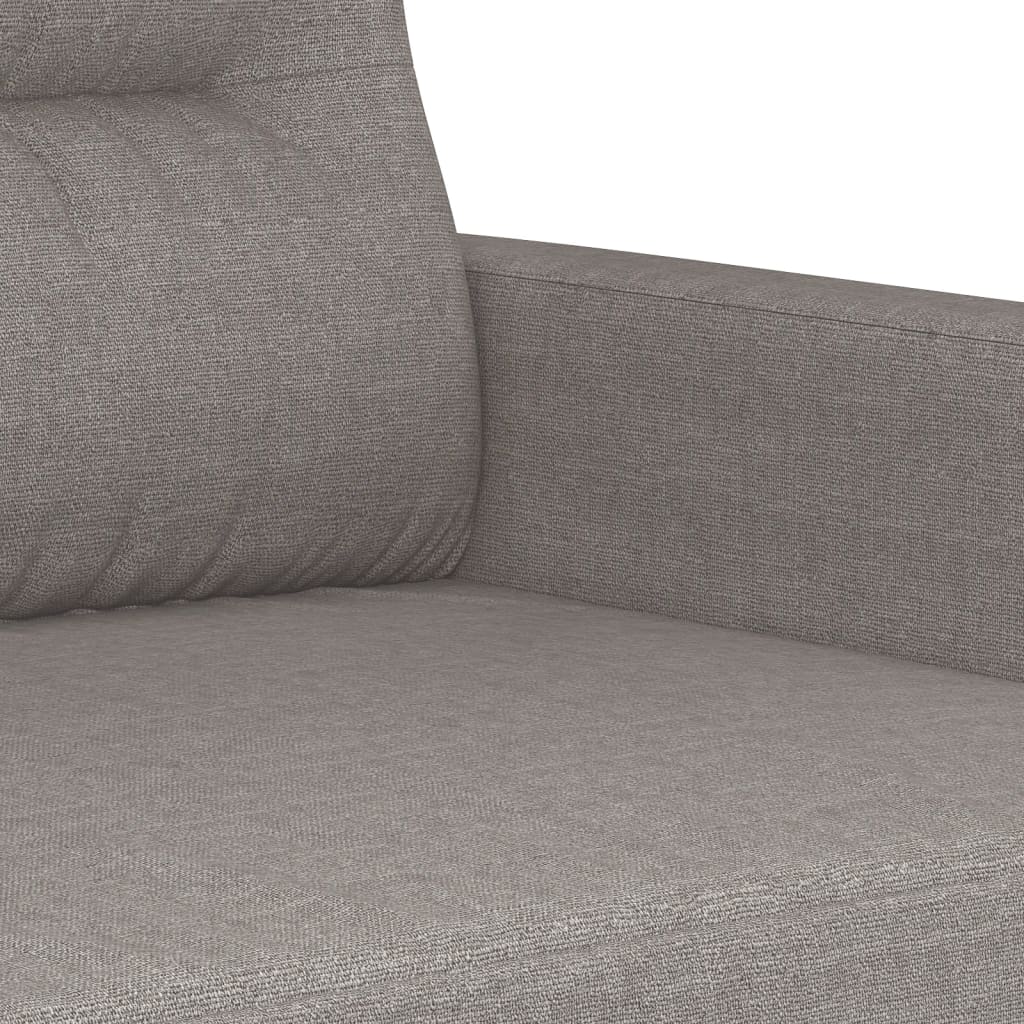 3Dílná Sedací Souprava S Polštáři Taupe Textil