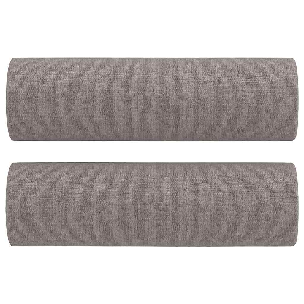 3Dílná Sedací Souprava S Polštáři Taupe Textil