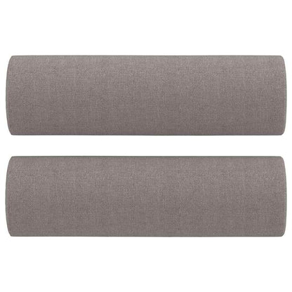3Dílná Sedací Souprava S Polštáři Taupe Textil