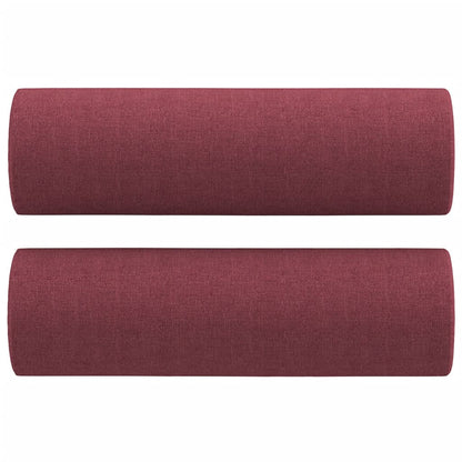 3Dílná Sedací Souprava S Polštáři Vínová Textil