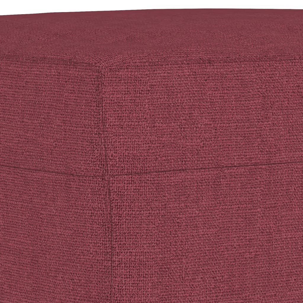 3Dílná Sedací Souprava S Polštáři Vínová Textil