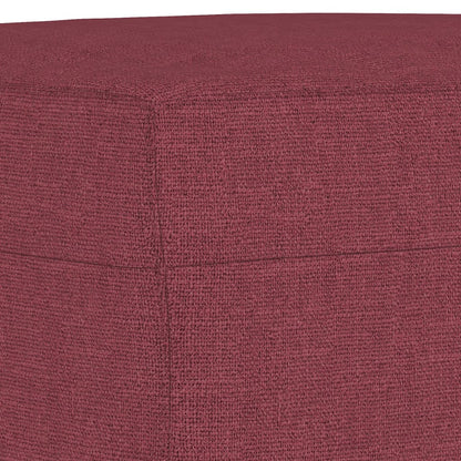 3Dílná Sedací Souprava S Polštáři Vínová Textil