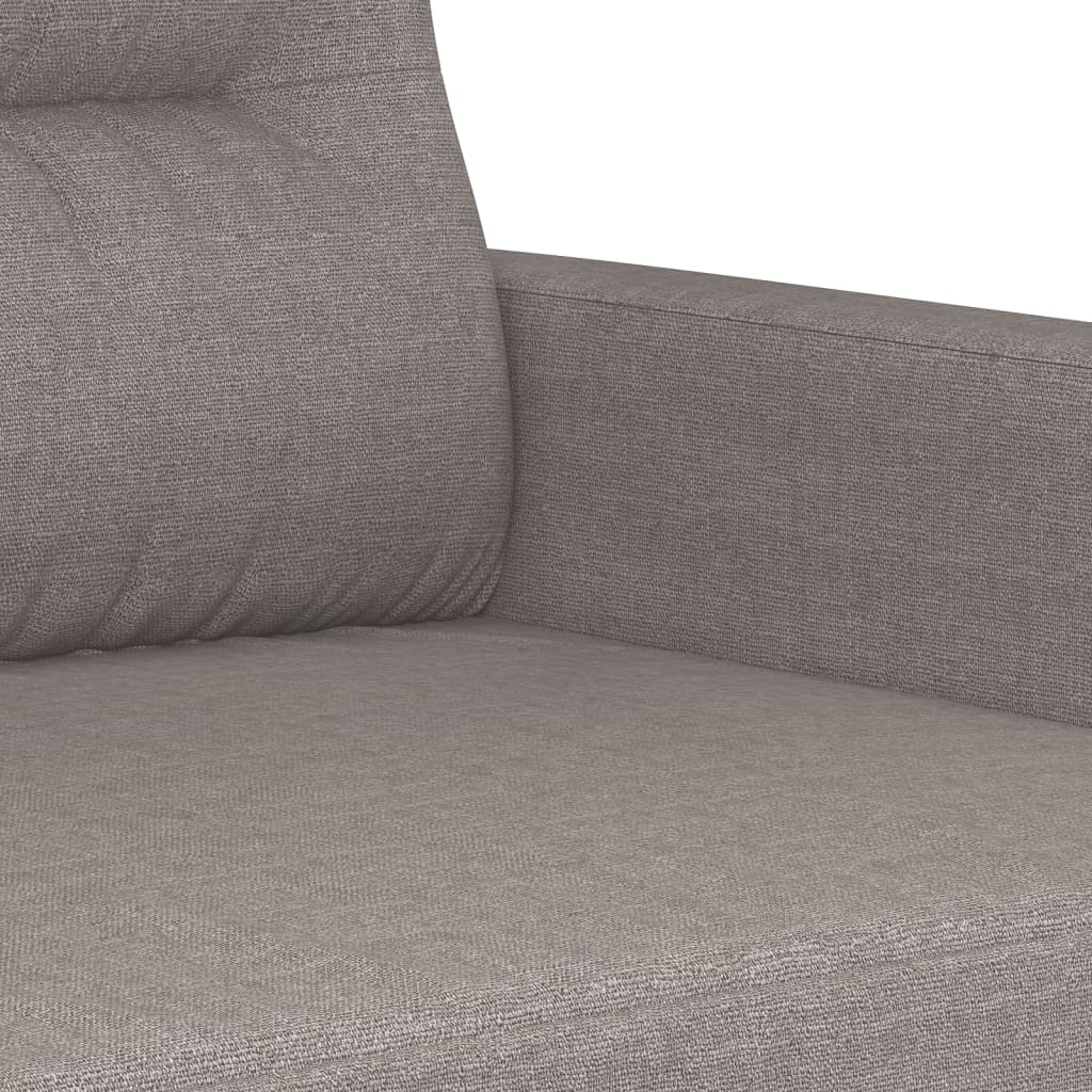 3Dílná Sedací Souprava S Polštáři Taupe Textil