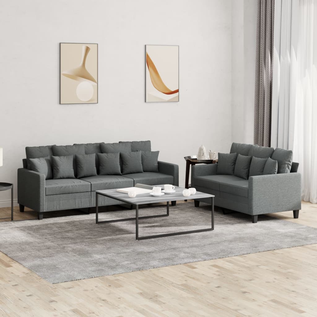 2Dílná Sedací Souprava Vínová Textil