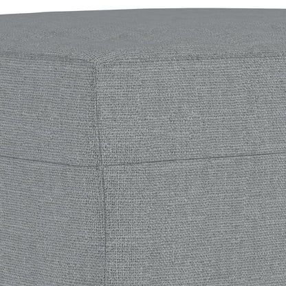 4Dílná Sedací Souprava S Poduškami Světle Šedá Textil