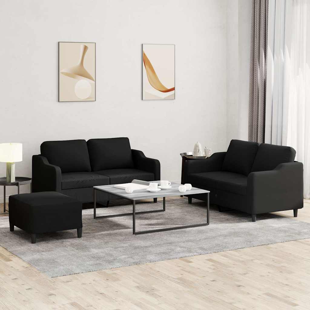 3Dílná Sedací Souprava S Polštáři Vínová Textil