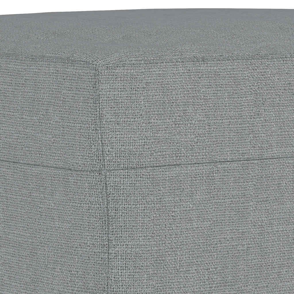 3Dílná Sedací Souprava S Polštáři Světle Šedá Textil