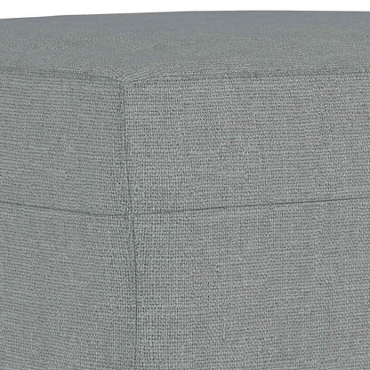 3Dílná Sedací Souprava S Polštáři Světle Šedá Textil