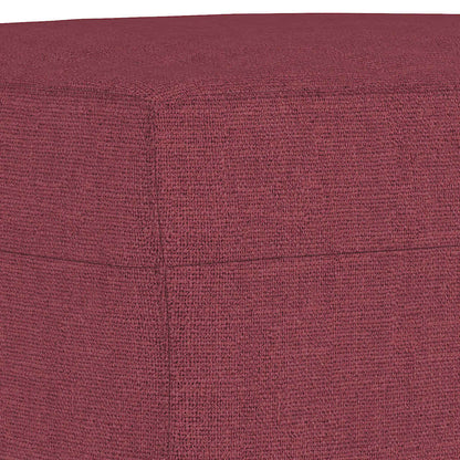 3Dílná Sedací Souprava S Polštáři Vínová Textil