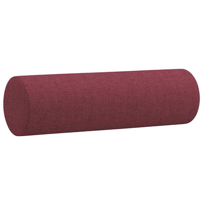 3Dílná Sedací Souprava S Polštáři Vínová Textil