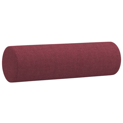 3Dílná Sedací Souprava S Polštáři Vínová Textil