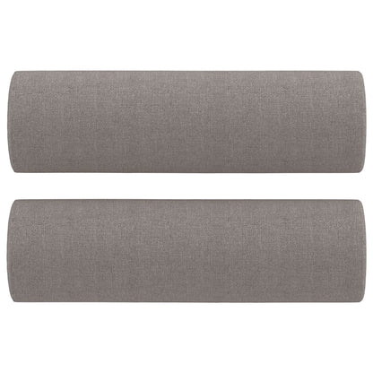3Dílná Sedací Souprava S Polštáři Taupe Textil