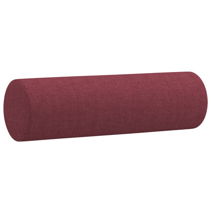 3Dílná Sedací Souprava S Polštáři Vínová Textil