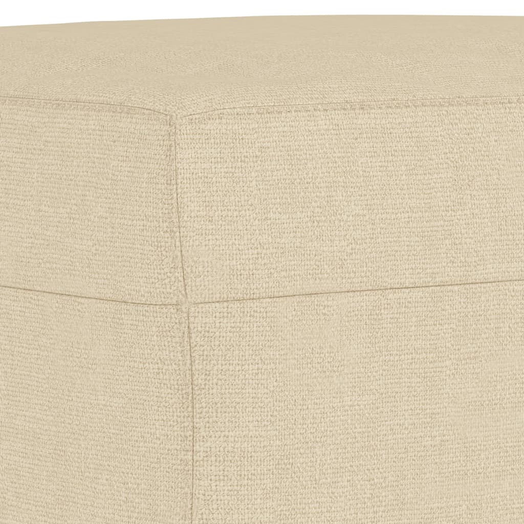 4Dílná Sedací Souprava Krémová Textil