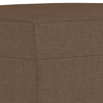 4Dílná Sedací Souprava Hnědá Textil