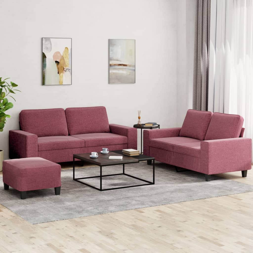 3Dílná Sedací Souprava Textil