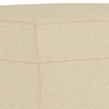 3Dílná Sedací Souprava Krémová Textil