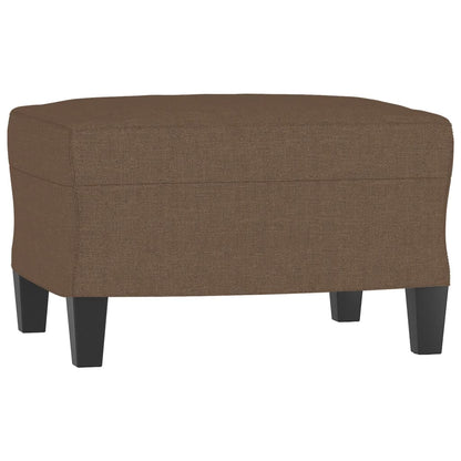 3Dílná Sedací Souprava Hnědá Textil