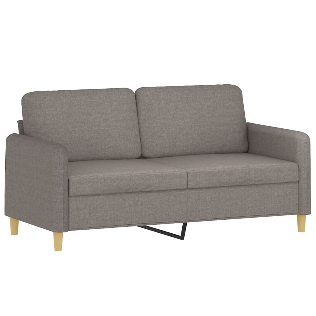 2Dílná Sedací Souprava S Poduškami Taupe Textil