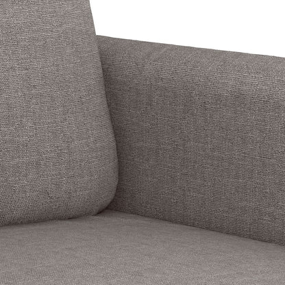 2Dílná Sedací Souprava S Poduškami Taupe Textil