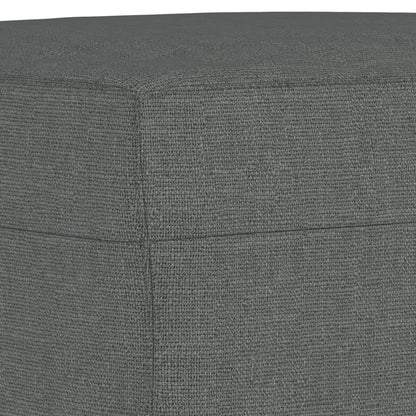 3Dílná Sedací Souprava S Poduškami Tmavě Šedá Textil