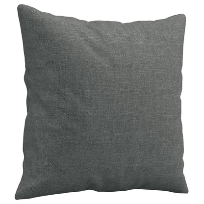 2Dílná Sedací Souprava S Polštáři Tmavě Šedá Textil