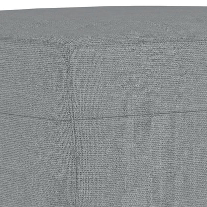 3Dílná Sedací Souprava S Polštáři Světle Šedá Textil