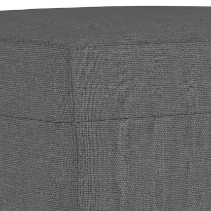 3Dílná Sedací Souprava S Polštáři Tmavě Šedá Textil
