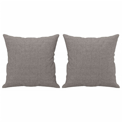 3Dílná Sedací Souprava S Polštáři Taupe Textil