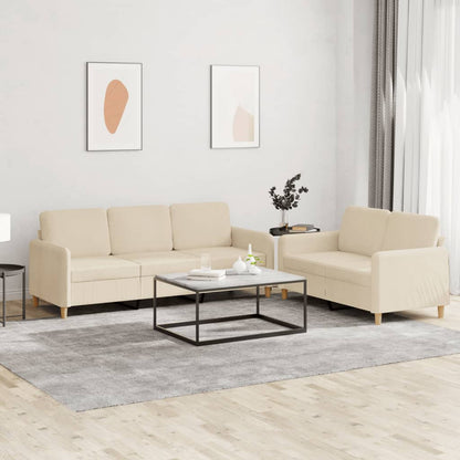 2Dílná Sedací Souprava S Poduškami Textil