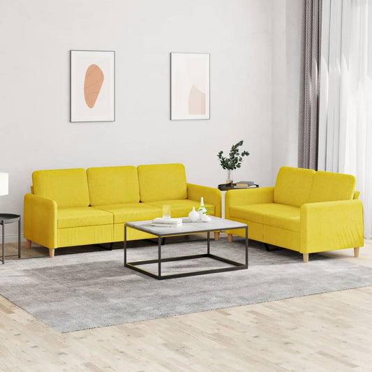 2Dílná Sedací Souprava S Poduškami Textil