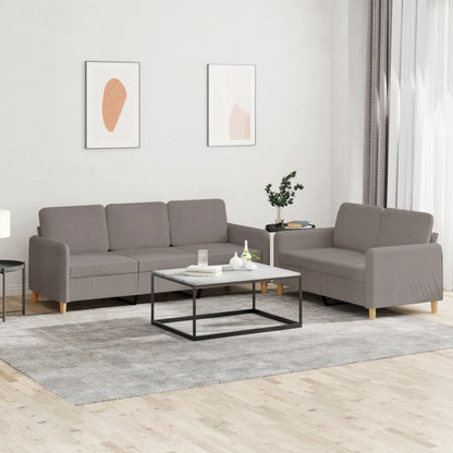 2Dílná Sedací Souprava S Poduškami Textil