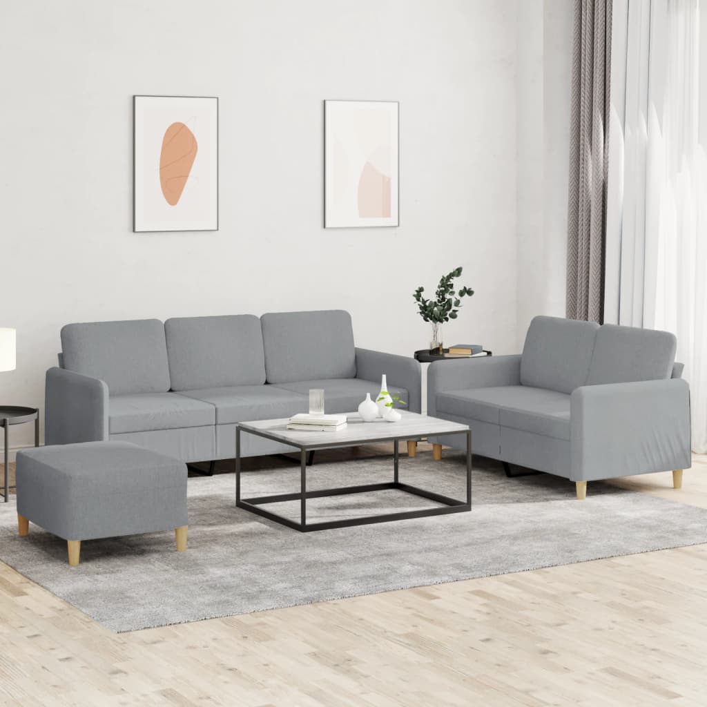 2Dílná Sedací Souprava S Poduškami Textil